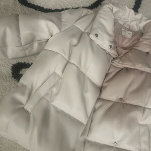 Styluxe Women's Puffer Jacket - Cream